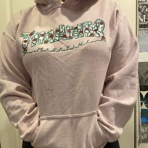Vintage Pink Thrasher Hoodie - Size M Women's